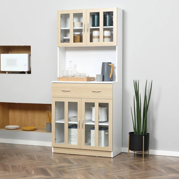 Contemporary store hutch cabinet